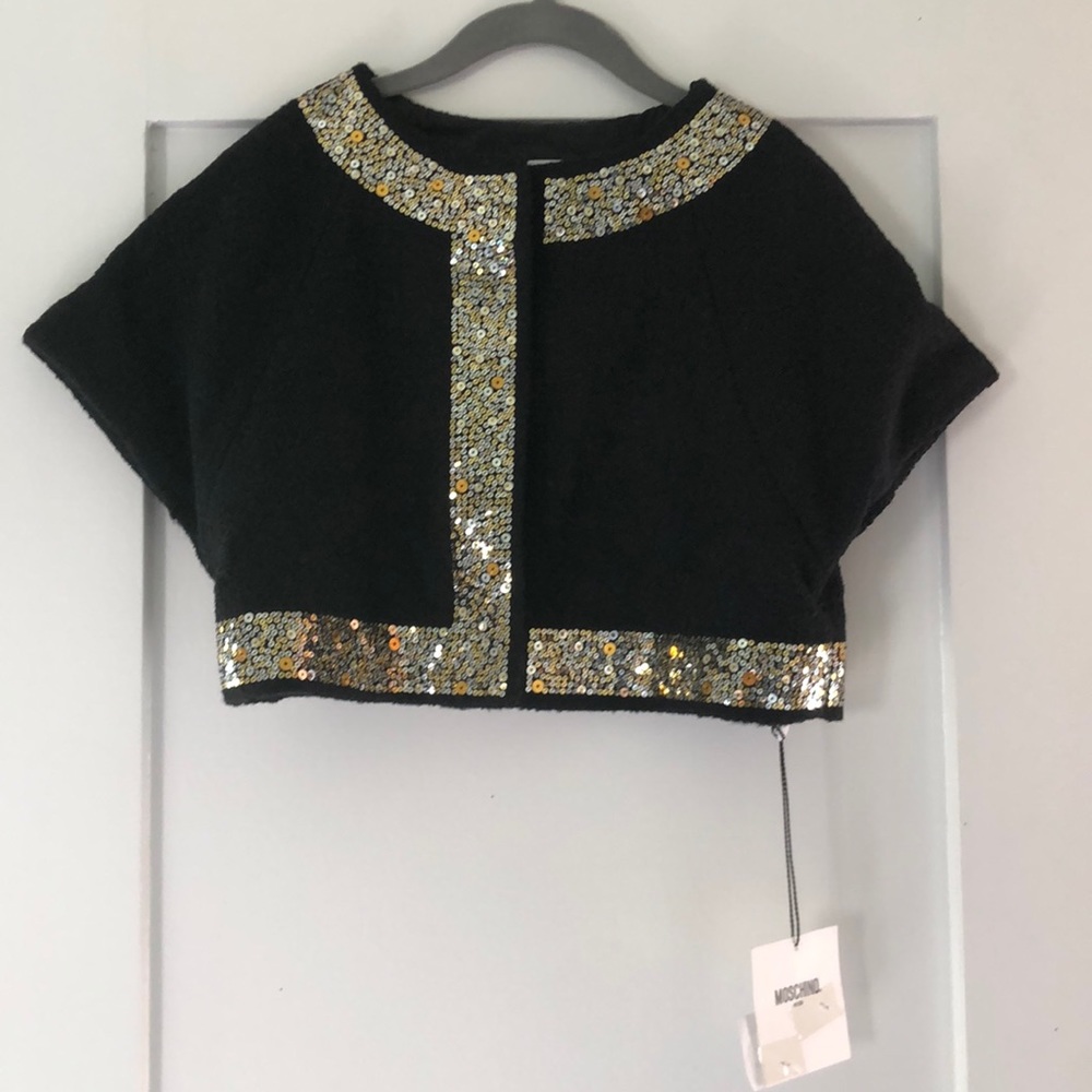 Moschino Kid Girls Bolero Sequin Jacket Sz 8